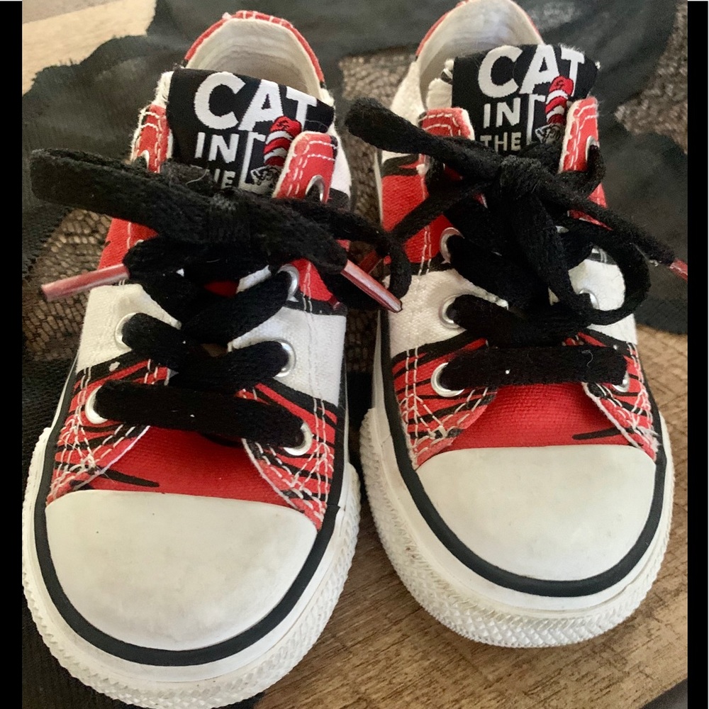 Ultra Rare Converse Cat in the Hat Toddler Shoes